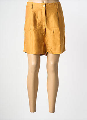 Short fermeture zippée sous rabat boutonné taille normale jaune ELÈSIG femme