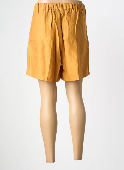 Short fermeture zippée sous rabat boutonné taille normale jaune ELÈSIG femme