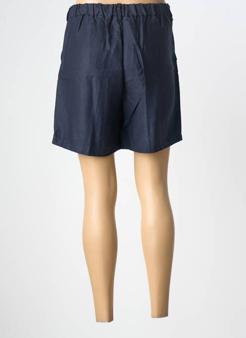 Short fermeture zippée sous rabat boutonné taille normale bleu ELÈSIG femme