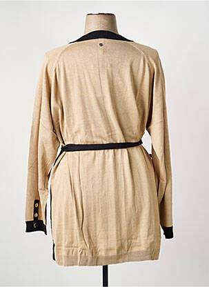 Gilet manches longues stretch beige SHEEGO femme
