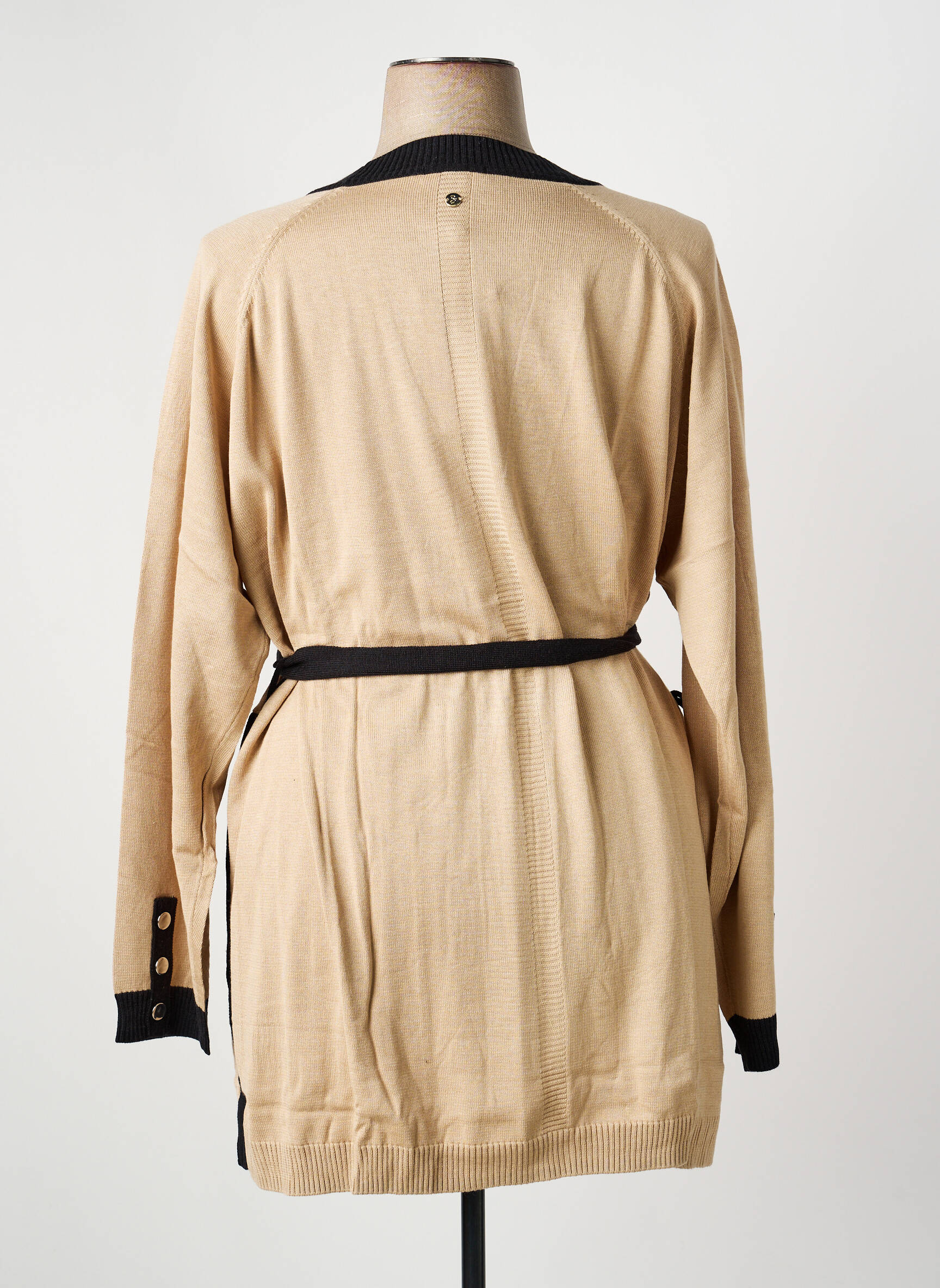 Gilet manches longues stretch beige SHEEGO femme