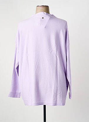 Pull coupe droite manches longues violet SHEEGO femme