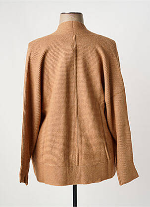 Gilet manches longues maille tricot marron TOM TAILOR femme