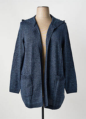 Gilet manches longues manches longues bleu SHEEGO femme