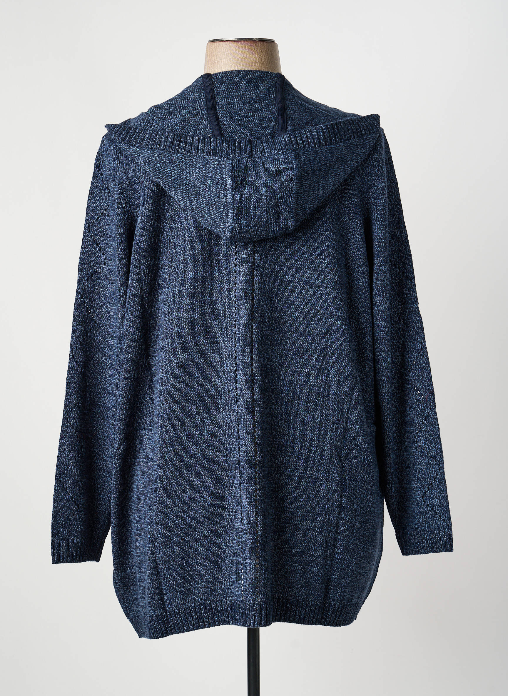 Gilet manches longues manches longues bleu SHEEGO femme