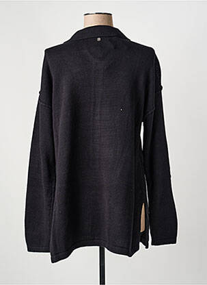 Pull coupe droite manches longues noir SHEEGO femme