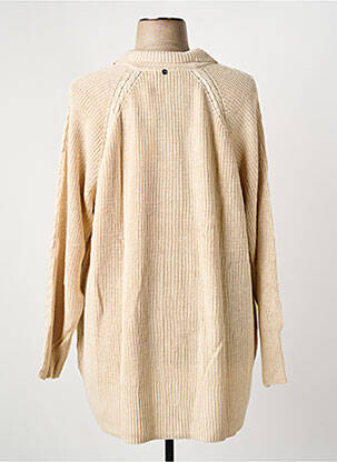 Gilet manches longues fermeture boutonnée sur le devant beige SHEEGO femme