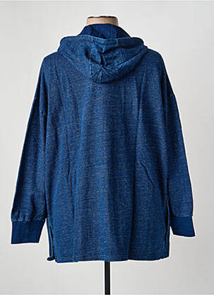 Sweat-shirt à capuche manches longues manches longues bleu SHEEGO femme