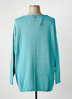Pull coupe droite manches longues bleu SHEEGO femme