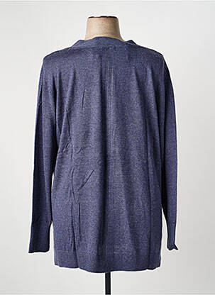 Gilet manches longues fermeture boutonnée sur le devant bleu SHEEGO femme