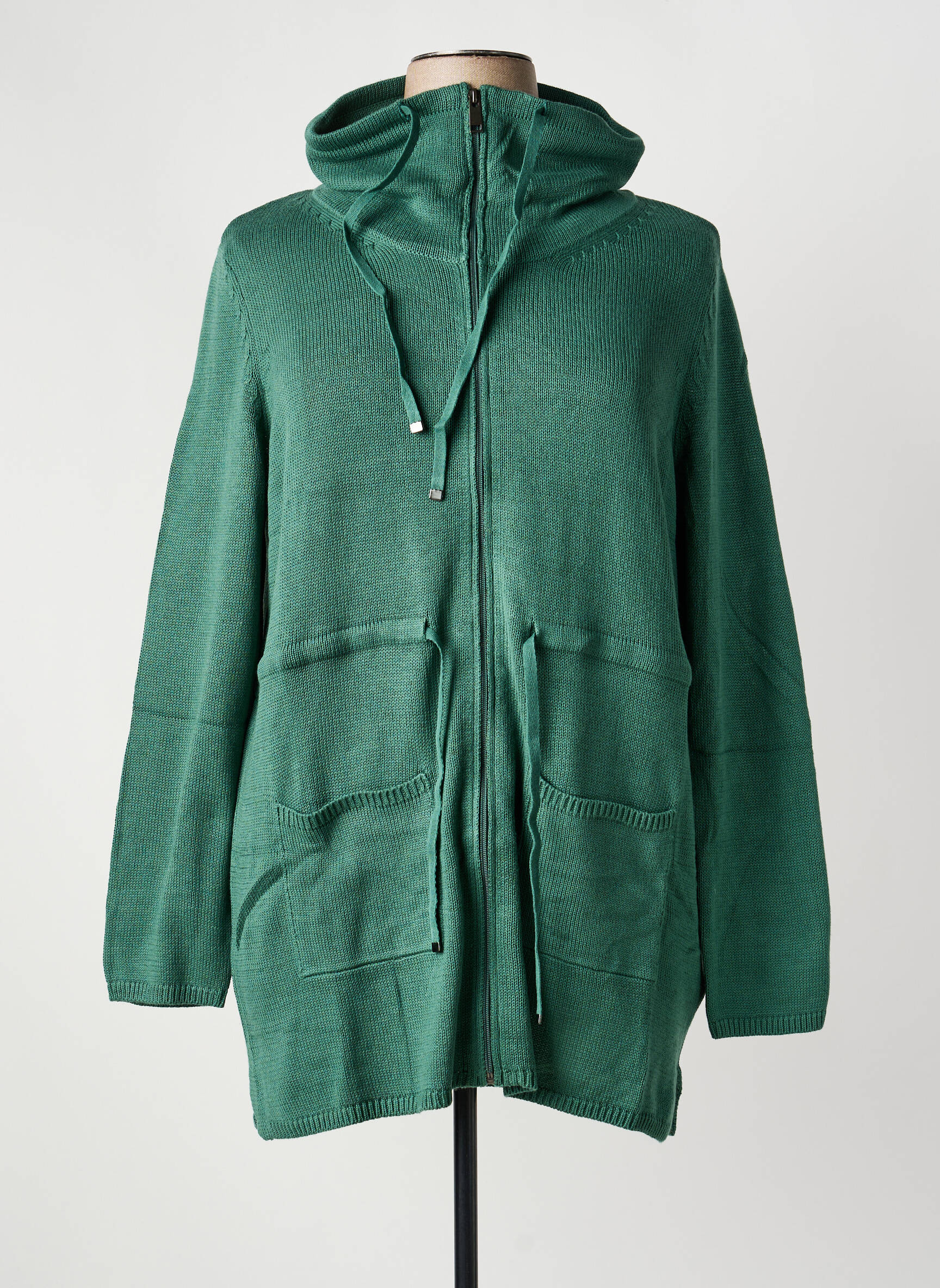 Veste casual coupe droite vert SHEEGO femme