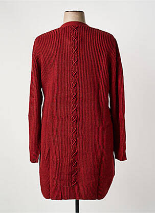 Gilet manches longues coupe cintrée rouge SHEEGO femme