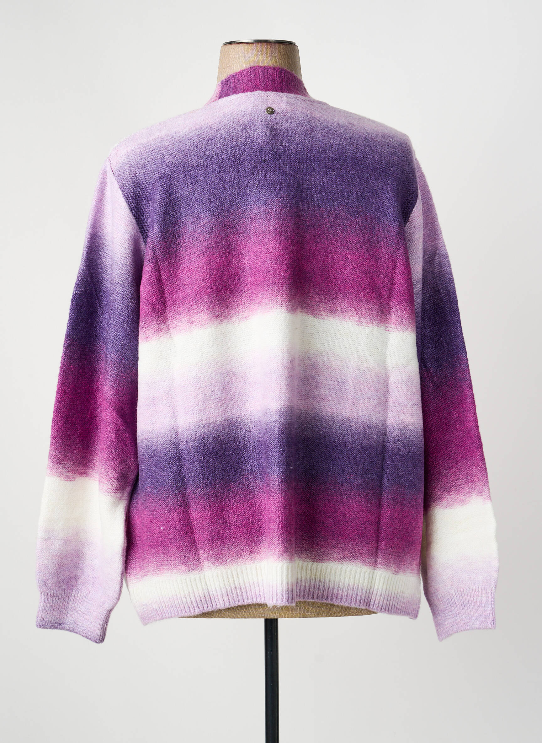 Gilet manches longues coupe cintrée violet SHEEGO femme