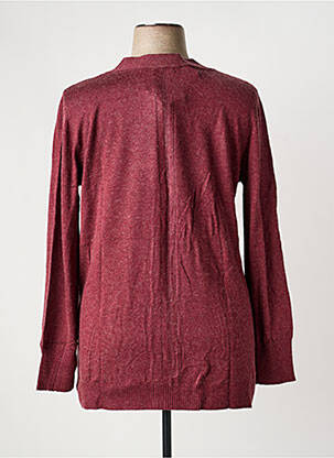 Gilet manches longues fermeture boutonnée sur le devant violet SHEEGO femme