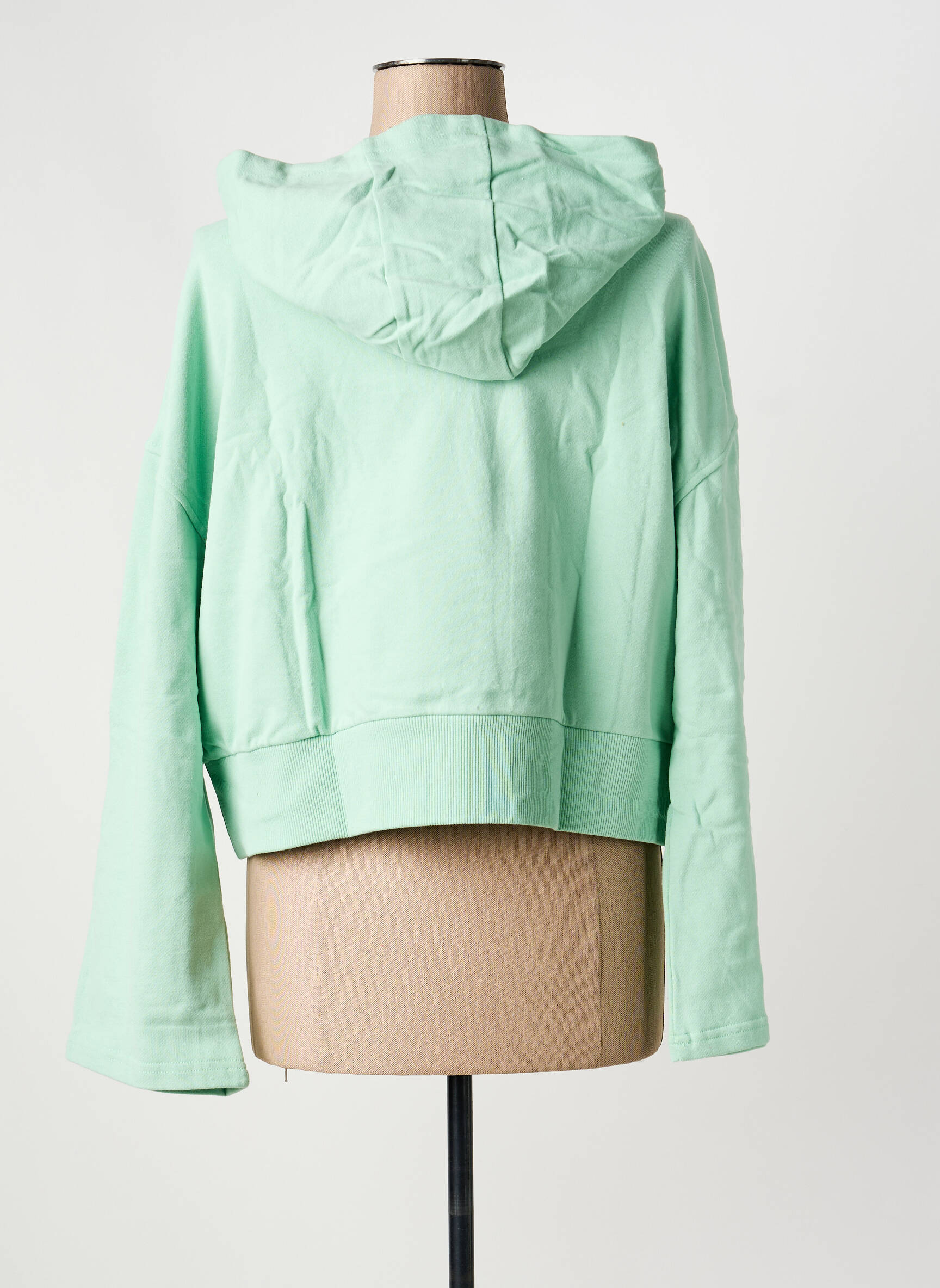 Sweat-shirt à capuche manches longues manches longues vert SHEEGO femme