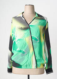 Blouse imprimé fantaisie manches longues vert TUZZI femme