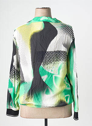 Blouse imprimé fantaisie manches longues vert TUZZI femme