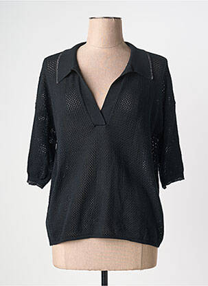 Polo noir EVA KAYAN femme