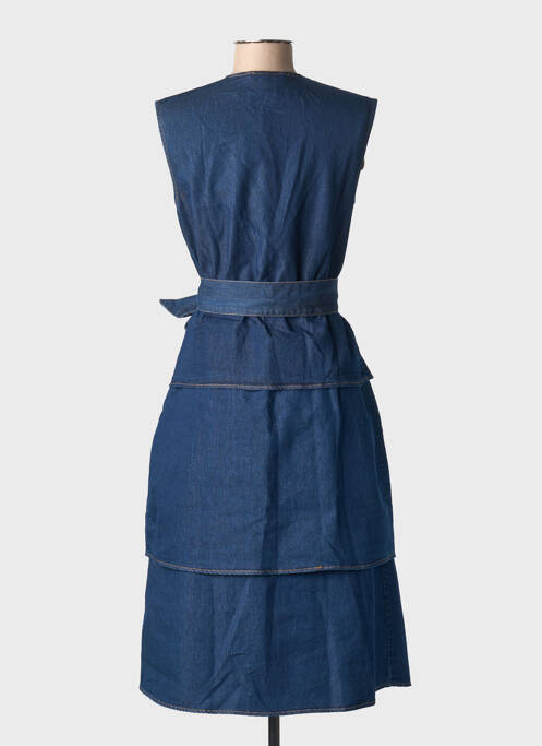 Robe mi-longue bleu NÜ femme