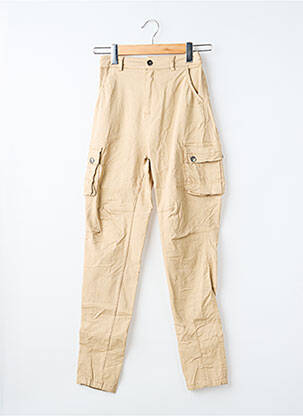 Pantalon cargo poches taille normale beige NU JEANS femme