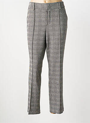 Pantalon droit stretch taille normale gris OUI femme