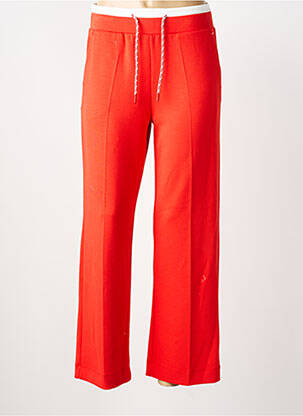 Pantalon droit stretch taille normale rouge TUZZI femme