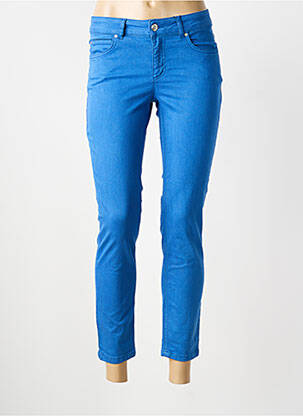 Pantalon 7/8 stretch taille normale bleu OUI femme