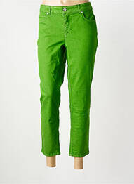 Pantalon 7/8 stretch taille normale vert OUI femme