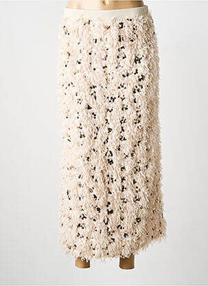 Jupe longue coupe droite beige OUI femme
