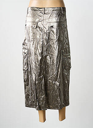 Jupe longue coupe droite marron NU JEANS femme