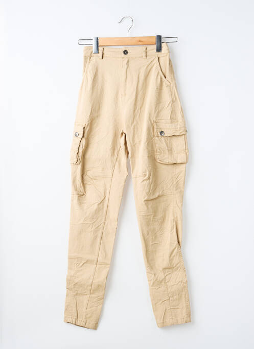 Pantalon cargo taille élastique taille normale beige NU JEANS femme
