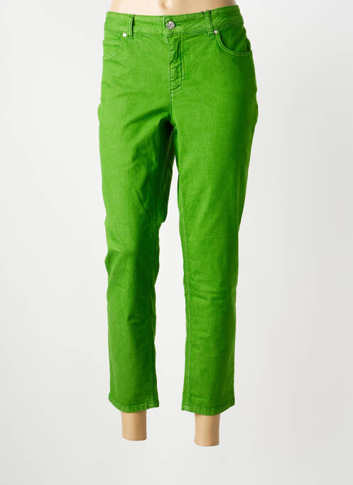 Pantalon 7/8 stretch taille normale vert OUI femme