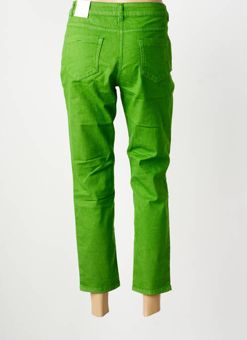 Pantalon 7/8 stretch taille normale vert OUI femme