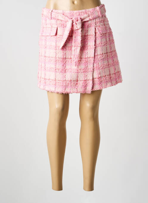Jupe short taille normale rose RINO & PELLE femme