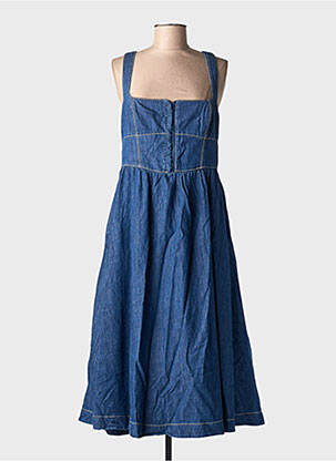 Robe mi-longue sans manche sans manche bleu REFORMATION femme