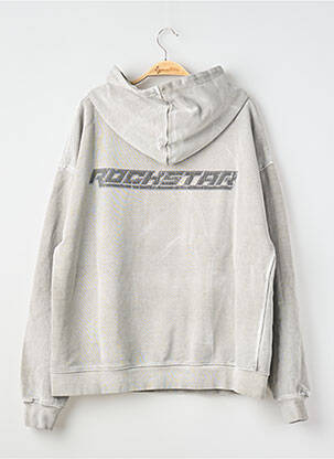Sweat-shirt à capuche  manches longues gris ILOUD femme