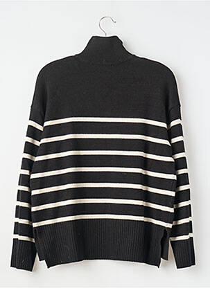 Pull coupe droite manches longues noir ZARA femme