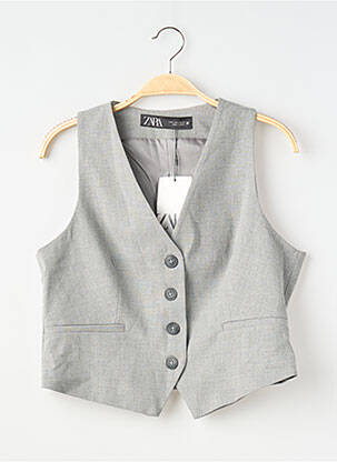 Gilet sans manche doublure gris ZARA femme