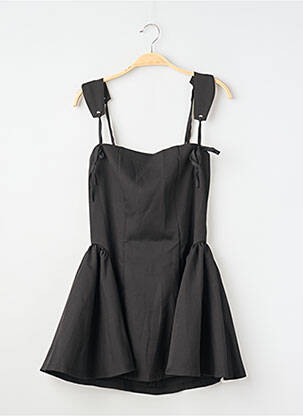 Robe courte sans manche sans manche noir INNOVARE DENIM femme