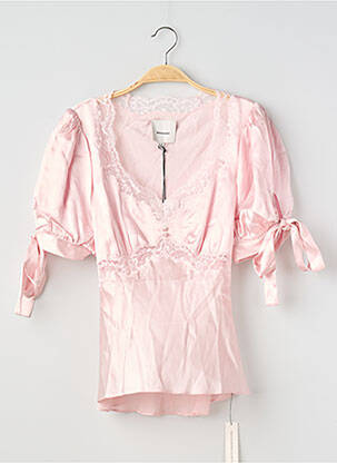 Top manches courtes manches courtes rose REFORMATION femme