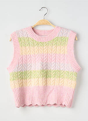 Top stretch sans manche rose ZARA femme