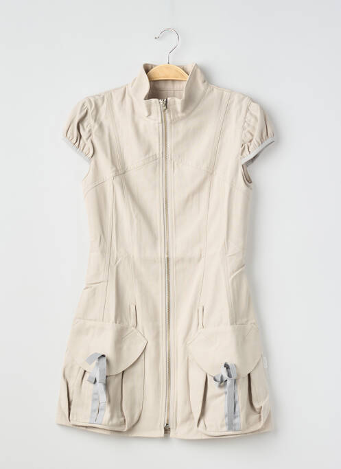 Robe courte manches courtes manches courtes beige SCULPTOR WORLDWIDE femme