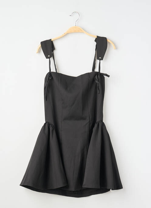 Robe courte sans manche sans manche noir INNOVARE DENIM femme