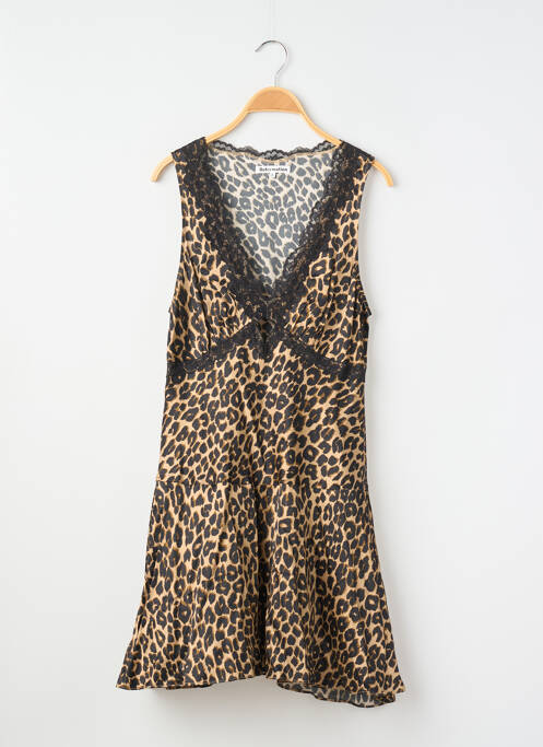 Robe mi-longue sans manche sans manche marron REFORMATION femme