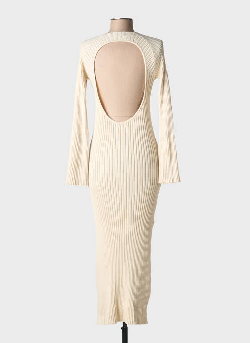 Robe pull stretch manches longues beige NASTY GAL femme