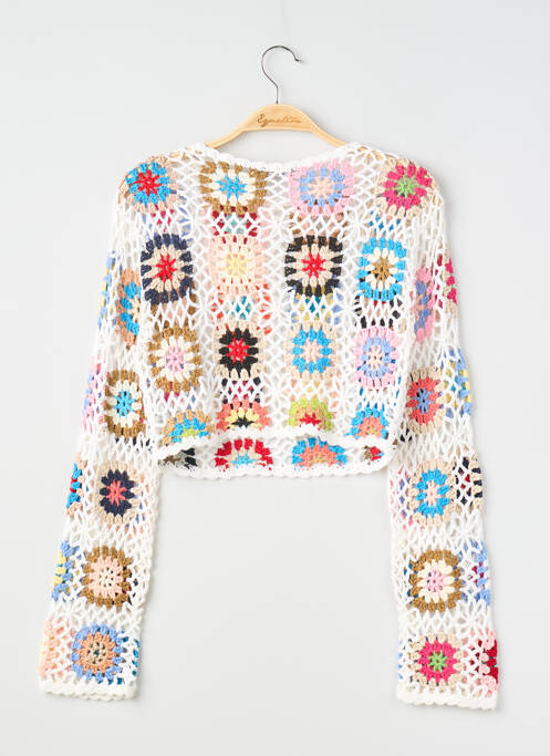 Top imprimé fantaisie manches longues blanc NASTY GAL femme