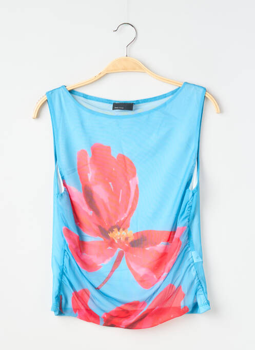 Top stretch sans manche bleu ASOS femme