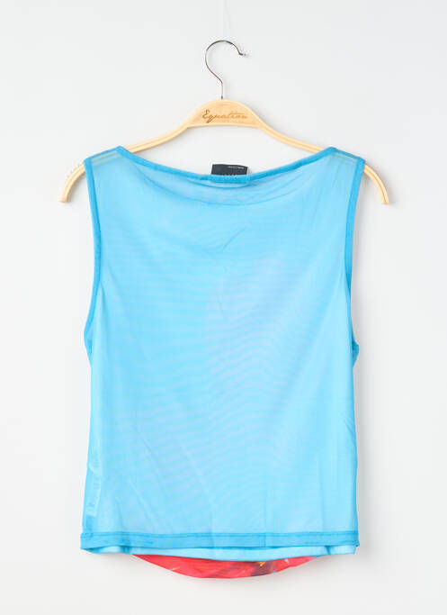 Top stretch sans manche bleu ASOS femme