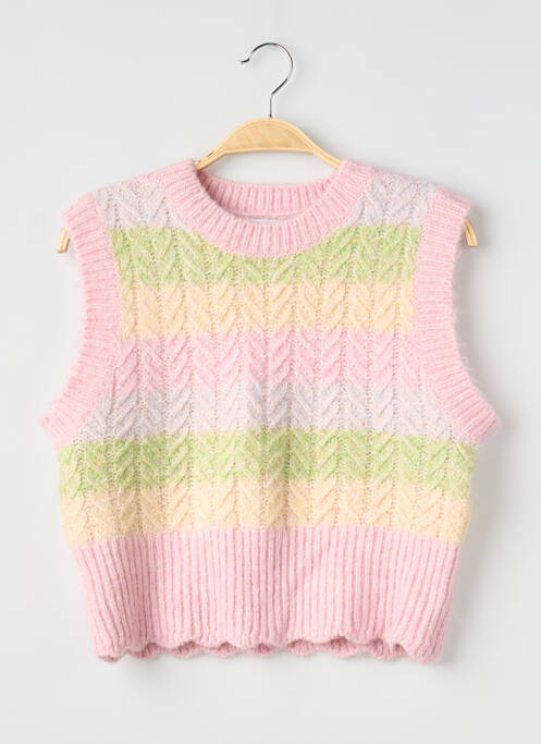 Top stretch sans manche rose ZARA femme