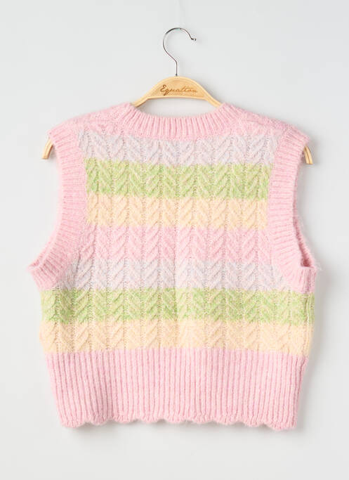 Top stretch sans manche rose ZARA femme